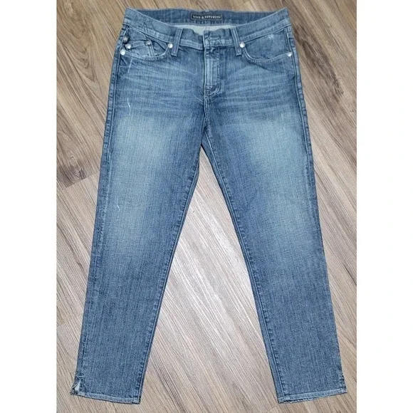 Rock & Republic Evelyn Denim Capri Jeans Pants - Picture 3 of 6